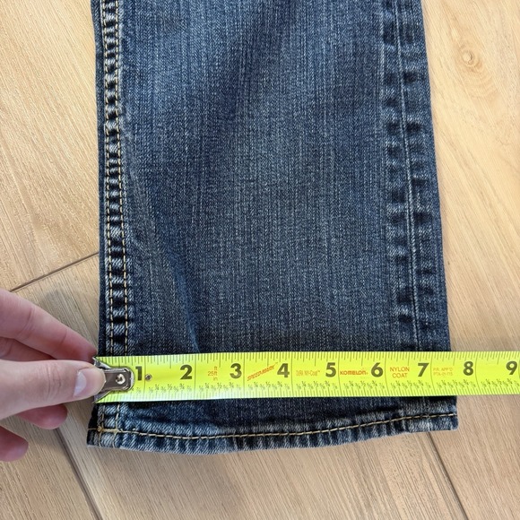 BKE Aiden Mens 28x30 Straight Bootcut Dark Wash Jeans Low Rise - Picture 5 of 8